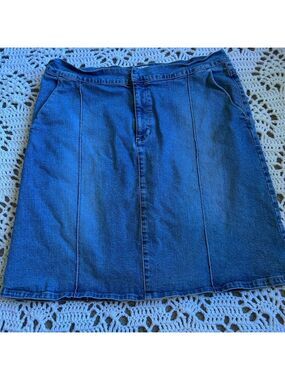 Women’s Size 12 Calvin Klein Denim Skirt Vintage 90s Y2K